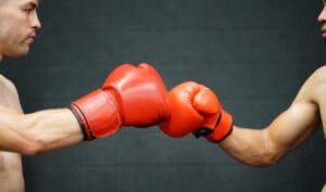 Muay Thai Martial Art Thailand Greetings Boxers When They Meet Stage Will Use Soft Collision Mitten